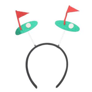 Glitter Sports Headband for Women Cute Hair Accessory for Sporting Events Versatile Party Headband Easy to Clean Eye-catching Golf Theme Decoration