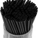 YAOSHENG [500 Count] 5.12 Inch Cocktail Stirrers Black Straws Coffee Plastic Sip Stir Swizzle Sticks for Coffee,Cocktail,Party, Bar, Kitchen, Cafe