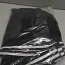 Angsuttc Womens Jeans with Patchwork Stripes High Waisted Stretchy Denim Color Block Straight Wide Leg Trendy Jean (Large, Black Black)