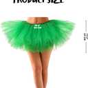 Spooktacular Creations Women Tutu Skirt Costume Adult Halloween Tutus for Halloween Costume Cosplay Party (Green)