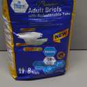 MED PRIDE Maximum Absorbency Adult Briefs for Incontinence with Refastenable Tabs - Ultra-Absorbent Adult Diapers for Men & Women- Bladder Control Unisex Disposable Underwear (XXX-Large - Bag of 8)