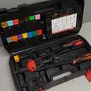 Rivet Nut Tool Kit Rivnut 16" Rivnut Tool Kit Professional RIV Nut Tool Kit with 200pcs Nutsert Tool Kit & 15 Interchangeable Mandrels, Rivet Nut Rivet Tool Kit with Rugged Carry Case