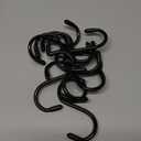 3 Inch Vinyl Coated S Hook,S Hooks for Hanging Plants ,10 Pack Non Slip Heavy Duty S Hooks ,Small Rubber Coated Steel Metal Black Closet S Hook for Hanging Jeans Plants Jewelry Pot Pan Cups Towels