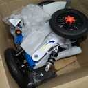 All Terrain Steerable Knee Scooter Crutch AlternativeDeluxe Medical Scooter Double Handbrake,for Adults Injured Ankle & Foot Recovery Scooter in Blue