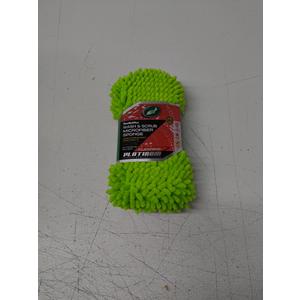 TurtIe Wax Wash Scrub Microfiber Sponge 3-in-1 Solution Achieve Professional Result (4" x 9.25" x 2") Light Green Quality Carwash Intense Shine No Water Spots