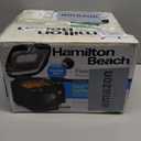 Hamilton Beach Cool Touch Electric Deep Fryer with Basket and Lid, 2 Liters / 8 Cups Oil Capacity, Adjustable Temperature, 1500 Watts for Fast Heat-up, viewing Window Easy to Clean, Black (35021)