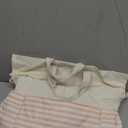 BAGSMART Lunch Bag Women Cute Lunch Box Drawstring Tote Cooler with Multi-Pockets Cinch Closure Insulated Tote for Work, Office, Outdoors (Beige)