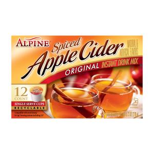 Alpine Original Spiced Apple Cider Instant Drink Mix, Single Serve K-Cups, 12 CT (Pack of 2) 