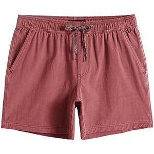 maamgic Men's 5 inch Inseam Shorts Pull-On Relaxed Fit Comfort Stretch Short Shorts with Pocket Small