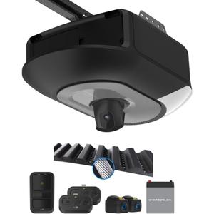 Chamberlain 1 HP Belt Drive Smart Garage Door Opener with Built-in Camera, Single LED Lighting, Battery Backup, and myQ Connectivity