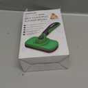 Swihauk Self Cleaning Slicker Brush - Skin Friendly Deshedding Grooming Tool for Dogs & Cats, Suitable for Shedding & Haired Pets, with Pet Supplies Accessories, Green