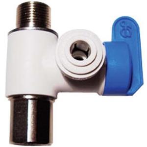 John Guest Speedfit 3/8 x 3/8 x 1/4 Inch Angle Stop Adapter Valve, Push to Connect Plastic Plumbing Fitting, ASVPP1LF