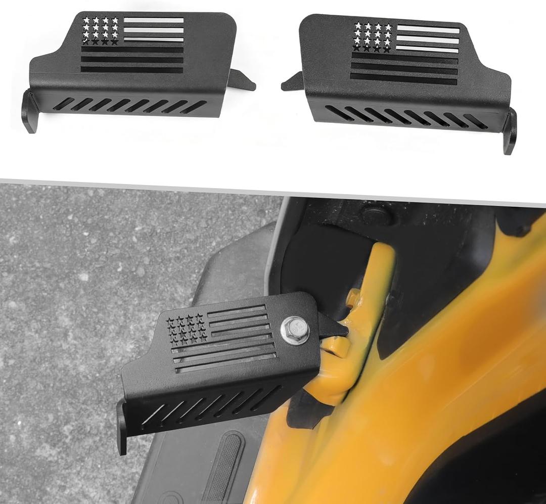 Foot Pegs for Ford Bronco, US Flag, 2 PCS | Rest Pedals for 2021-2026 Ford Bronco 2/ 4 Door, Door Hinge Footpegs, Metal Kick Panel Exterior Accessories