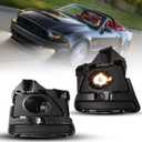 Nixon Offroad Fog Lights Assembly for 2013-2014 Ford Mustang HD Clear Lenses Fog Lamps Replacements, Bumper Driving Projector Fog Lights Pair + Wiring + Switch Kits