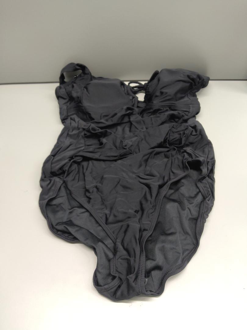 Women's Swimsuit with front string Black L 