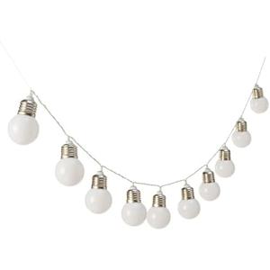 Fun Express 4 Ft. 11" White & Silver Lightbulb String Lights, Pack 2