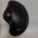 seenda Wireless Trackball Mouse, Bluetooth - Ergonomic Rollerball Mouse Rechargeable, 3 Device Connection Optical Mice Adjustable DPI Thumb Control Mice Compatible for Mac/Android/Windows-Black