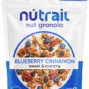 4 x NuTrail Nut Granola Cereal, Blueberry Cinnamon, No Sugar Added, Keto, Low Carb, Gluten Free, Grain Free, Healthy Breakfast 8 oz. 1 Count (EXP 06/28/26)