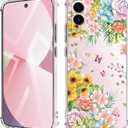 for Samsung Galaxy S25 Edge Case 5G 6.65", [10FT Military Grade Drop Test] Flowers Slim TPU Protective Shockproof Phone Case Cover (Rainforest Sweetie)