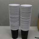 100 Pcs 40th Birthday Cups Bulk, Cheers to 40 Years 16 oz Disposable Plastic Cups for Men Women 70th Birthday Wedding Anniversary Party Favors Decoration Black Gold Hot Cold Drinks Supplies