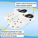 riemot 2 Pairs Memory Foam Insoles for Crocs Clogs Garden Shoes,Wide Thin Replacement Shoe Inserts for Nurse Shoes,Chef Shoes,Sole Inserts for Women/Men Black EU43-44/US 10