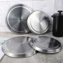 Stove Eye Covers Set of 4, Electric Stove Covers, Stainless Steel Stove Gap Covers Cooker, 2 Pcs 8.2 Inch and 2 Pcs 6.3 Inch Stove Top Covers for Electric Stove