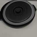 Microwave Splatter Cover for Food with Anti-scald Base Plate,Large Plastic & Silicone Vented Avoid Scalding Collapsible Guard Lid,Kitchen Essential Gadgets for Meal Prep-10.7 Inch (Black)