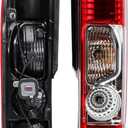 LONGLING Passenger Right Side Tail Rear Lamp Light Without Circuit Fit Ram Promaster 1500, 2500, 3500 from 2015-2022