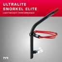 TYR Ultralite Elite Swim Snorkel - Adult Snorkeling Gear for Swimming Training - Ultra-Lightweight and Comfortable for Body Alignment Exercises