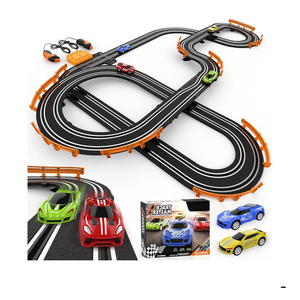 Slot Car Race Track Sets with 4 High-Speed Racing Car, Battery or Electric Race Car Track for Boys and Kids, Dual Racing Game Lap Counter Circular Overpass Track, Gifts Toys for Boys Kids Age 6 7 8-12
800+