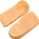 Cabilock 2 Pairs Large Feet Slippers Giant Foot Costume Props for Halloween Masquerade Cosplay Party Comfortable Slip-on Funny Footwear for Adults