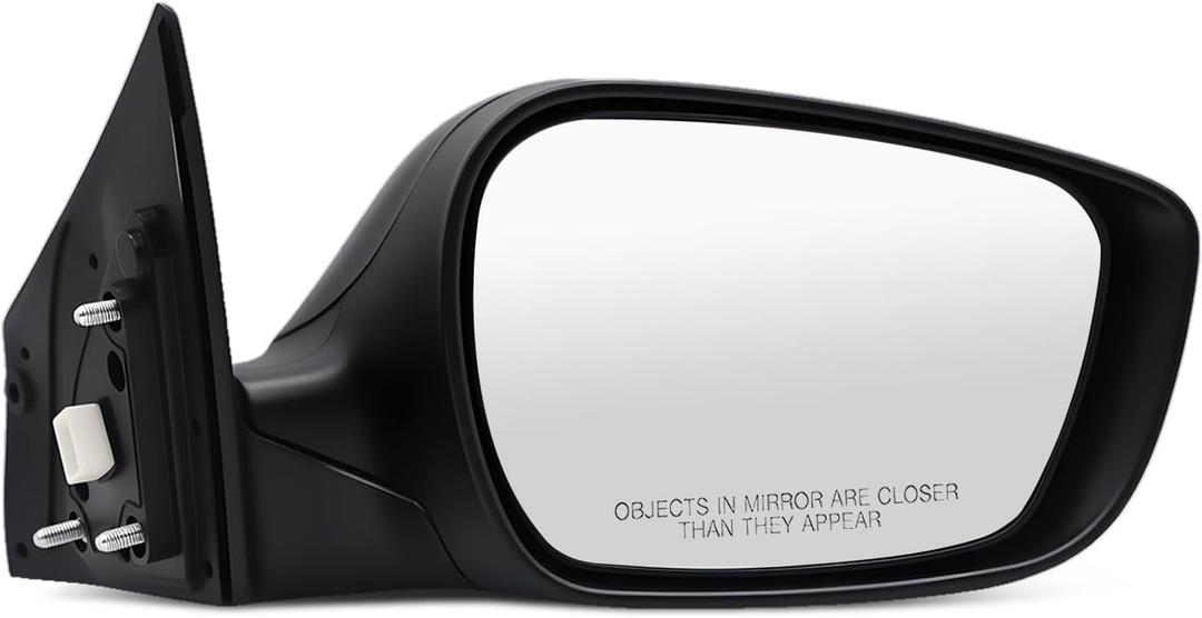 Passenger Side Power Door Mirror Assembly Compatible with Elan-tra GT 2013-2017 Heated & Manual Folding Black Outside Rear View Mirror 87620A5060 HY1321241 Gloss Black (5 Pins) (Right)