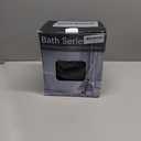 Bathroom Accessories Set - Gorgeous Black Bathroom Set, 10PC Bathroom Accessory Set, Toilet Brush, Trash Can, Qtip Holder & Soap Dispenser