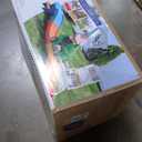 WELLFUNTIME Inflatable Bounce House, Large Shade Tent Bouncing Castle with Blower, 17.9 ft L x 14.8 ft W x 9.8 ft H, Bouncer for 6 Kids, Ages 3-12, Basketball Hoop, Ringtoss, Dartboard, Ball Pit