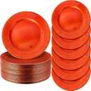 Jinei 36 Pack Beaded Charger Plates 13 Inch Round Charger Plates Vintage Table Decoration Reusable Dinner Tray for Table Wedding Halloween Thanksgiving Christmas Party Decoration