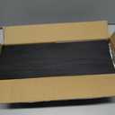 Black Wood Floating Shelves for Wall Rustic Wall Shelf for Bedroom Living Room Set of 4 (17 Inch)