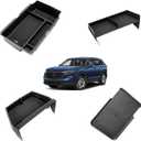 4PCS Center Console Organizer Compatible with 2023 2024 2025 2026 Honda CR-V EX-L/Sport-L Hybrid Accessories, Dash Organizer Tray Holder & Hidden Storage Box for Honda CRV with Coin