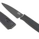 Colori Non-Stick Straight Paring Knife with Safety Sheath, 8 inch Green