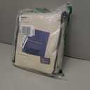 100% Blackout Shield Linen Blackout Curtains for Bedroom 84 Inches Long, Back Tab/Rod Pocket Living Room Drapes, Thermal Insulated Blackout Curtains 2 Panels Set, 50" W x 84" L, Cream