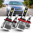 fit for (2011-2020) Toyota Sienna Headlight Bulbs Front Bulb Bright Light Combo, 9005/HB3/H10 High Beam & H11/H8/H9 Low Beam, Pack of 4