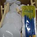 20 Pack 5.9In Canvas Boards for Painting, Art Canvas for Drawing with 10 Brushes & 5 Paint Trays, Mini Painting Canvas with Easel Set, Painting Kits for Adults & Kids Party