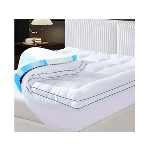 Full Dual Layer 4 Inch Memory Foam Mattress Topper, Relax Body, Relieve Pain and Aid Sleep - 2 Inch Fluffy Pillow Top Full Mattress Topper and 2 Inch Cooling Gel Memory Foam, 2X Support