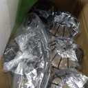 4-Lights Semi Flush Mount Ceiling Light, Adjustable Multi-Directional Light Fixtures, Rotatable Farmhouse Light Fixtures Mount with Metal Cage for Dining Room, Living Room (Black)