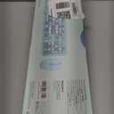 Wireless Keyboard and Mouse Combo, Colorful Ergonomic Full Size Retro Low-Noise Keyboard with Cute keycaps, Compatible with Windows, PC, Perfer for Home and Office Keyboards (Blue)