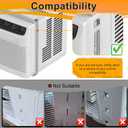 LBG Products Window Air Conditioner Side Panel and Frame Set,AC Accordion Filler Kit,Fits Most 5000BTU Window Air Conditioners, AC Side Panels with Frame