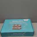 Large Shelf Storage Bins [4 Pack],Decorative Collapsible Storage Basket,Fabric Closet Organizer and Home Storage Cubes with Handles for Organizing Books, Clothes, Toys, NurseryBlack