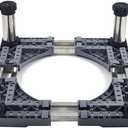 Washing machine stand Washing Machine Stand Base 4/8/12 Feet Adjustable Air Conditioner Holder Bracket Length/Width 41-64cm Washer and Dryer Pedestal Stand Height 9-12cm vibration Mute(4legs,18-22cm)