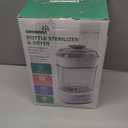 GROWNSY Bottle Sterilizer and Dryer, Compact Electric Steam Baby Bottle Sterilizer (Esterilizador de Biberones), Bottle Sanitizer for Baby Bottles, Pacifiers, Pump Parts, Grey