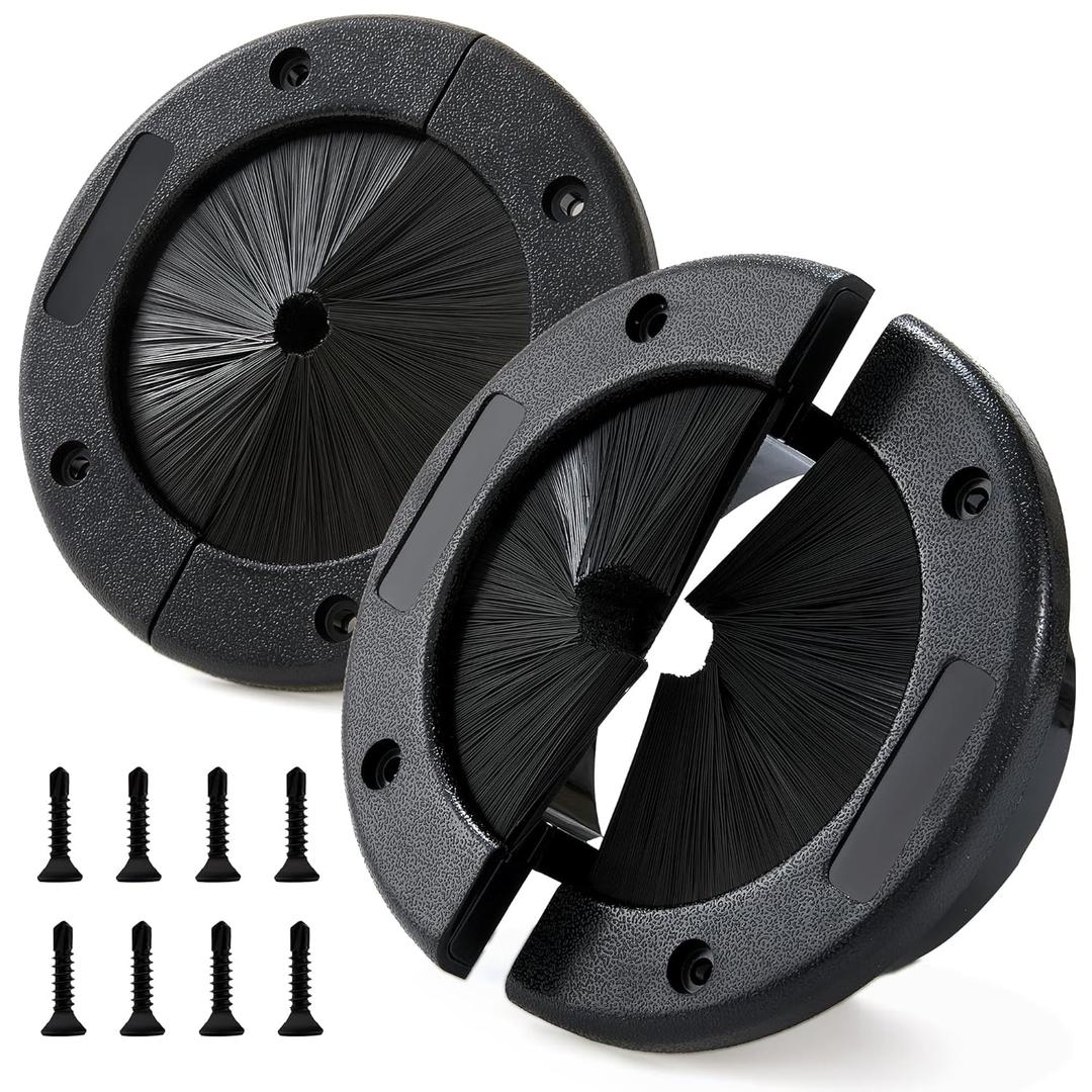 4Inch Cable Management Grommet for Raised Floors  Airflow & Dust Protection, Data Center & Server Room Use  Durable Rubber Floor Grommet Insert (Single Pack)