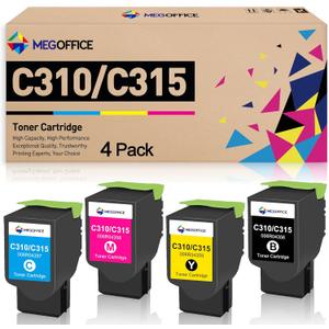 Compatible Toner Cartridge Replacement for Xerox C310 C315 C310DNI C310DNIM C315 C315DNI Printer (006R04356 006R04357 006R04358 006R04359, 4 Pack)